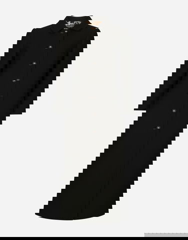 Kabáty Dolce & Gabbana Dolce & Gabbana Woolen Round Collar Monogram Button Coat 42 Čierna | F0C3QTFUBFXN0000, 0