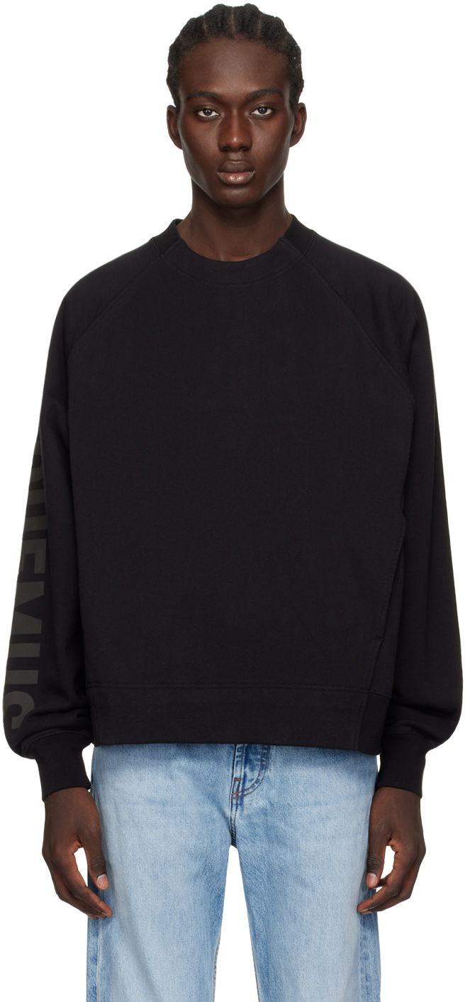 Mikina Jacquemus Les Classiques 'Le Sweatshirt Typo' Sweatshirt Čierna | 24E245JS236-2341, 0