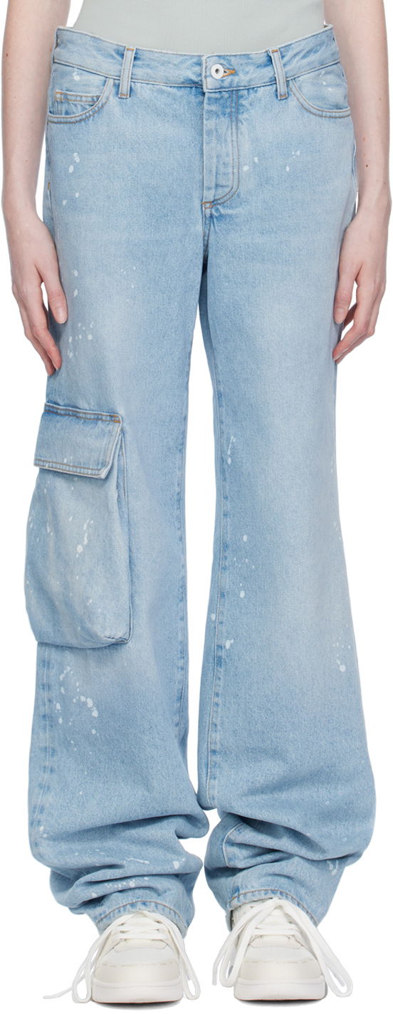 Džínsy Off-White Jeans Modrá | OWYB014S23DEN0014001, 0