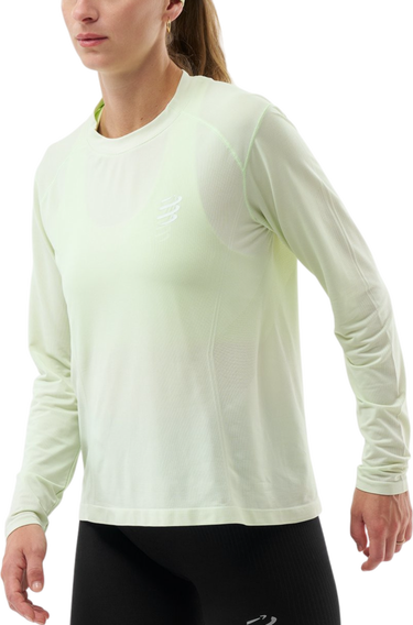 Tričko Compressport Performance Long Sleeve T-Shirt Zelené | atsw4955143, 0
