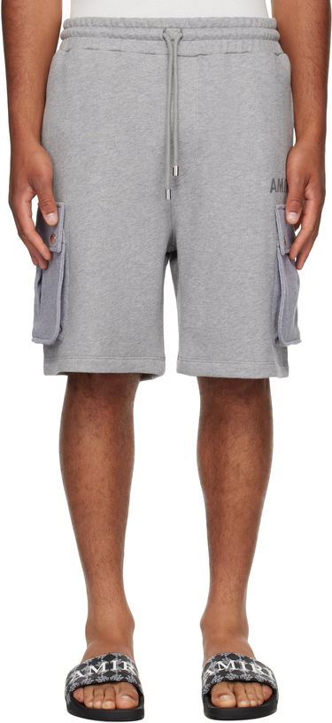 Šortky AMIRI AMIRI Stencil Cargo Shorts Šedá | AMJYSH1045, 0