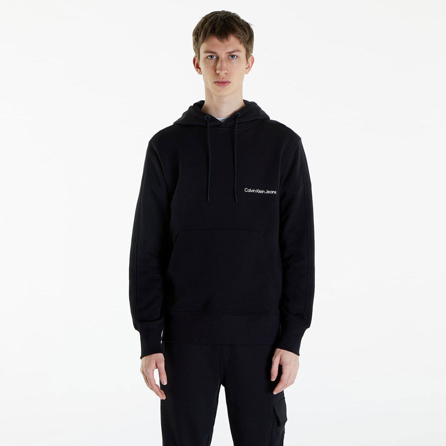 Mikina CALVIN KLEIN Institutional Hoodie Čierna | J30J324620 BEH, 0