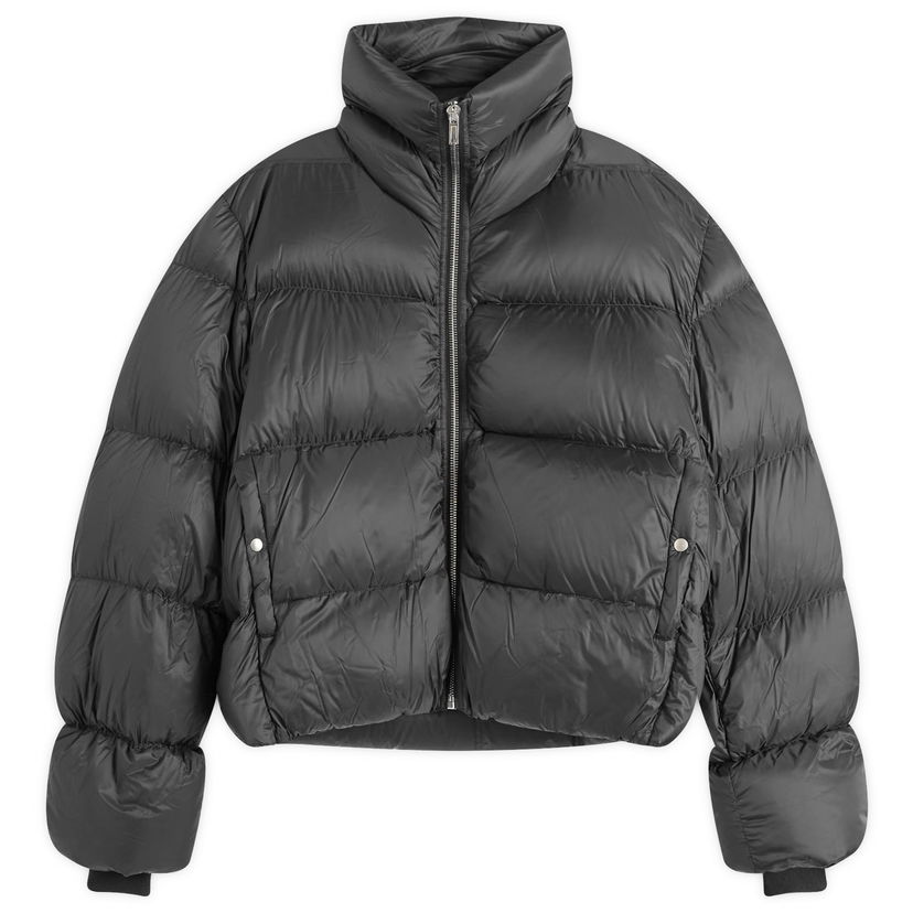 Prešívaná bunda Rick Owens Turtle Nylon Cropped Puffer Jacket Čierna | RU02D6745-09