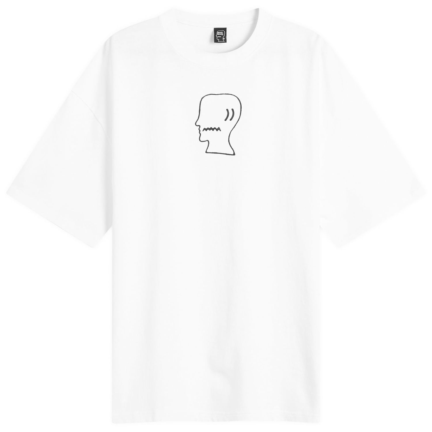 Tričko Brain Dead Brain Dead Logo Head T-Shirt, Size Large Biela | BDF24T000045-WHT, 0