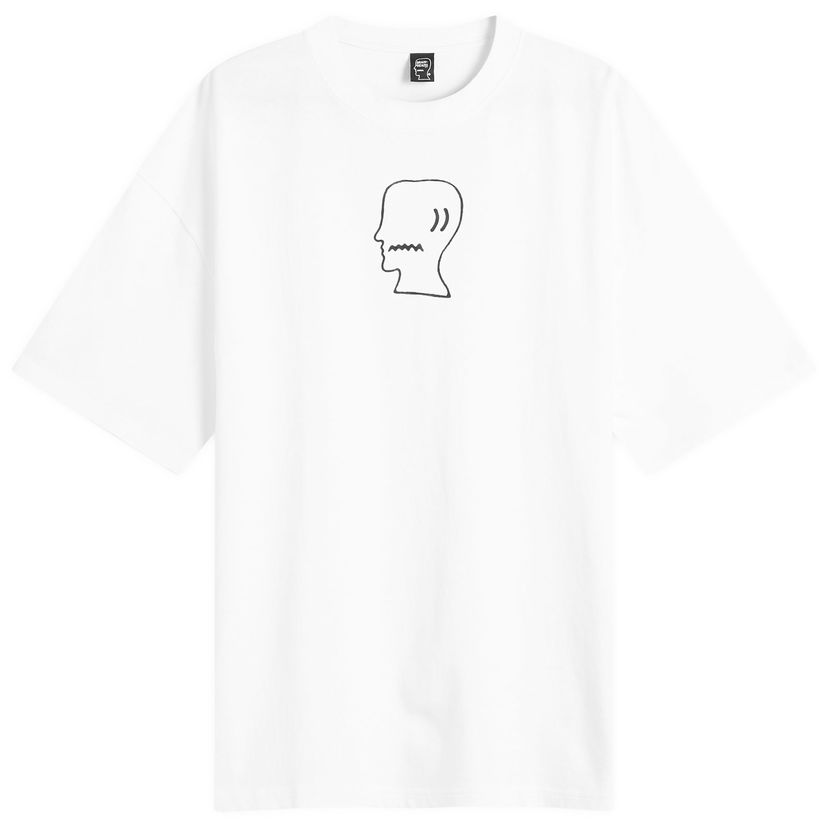Tričko Brain Dead Brain Dead Logo Head T-Shirt, Size Large Biela | BDF24T000045-WHT