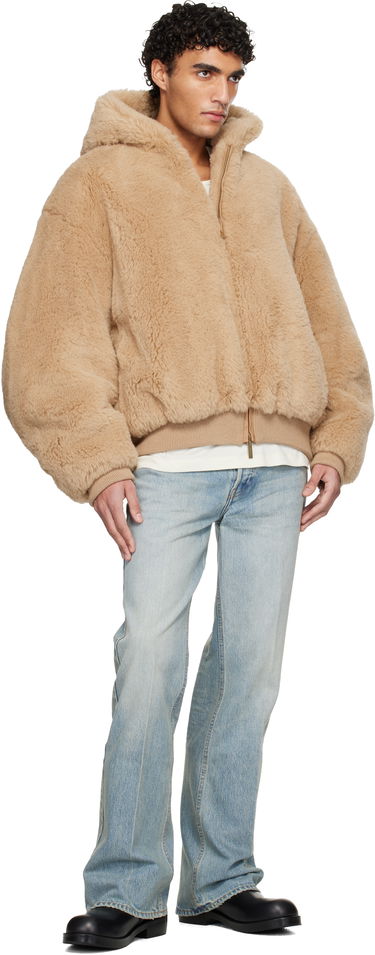 Bomber bunda Fear of God Alpaca Hooded Bomber Jacket Béžová | FG25FW50-506TES-237, 3