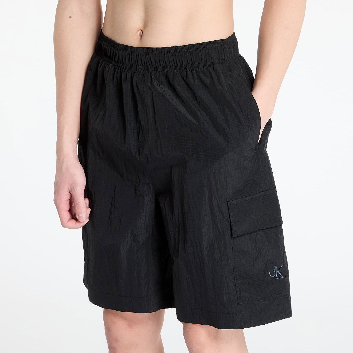 Šortky CALVIN KLEIN Calvin Klein Jeans Long Wide Boardshorts Čierna | KM0KM01107 BEH, 1