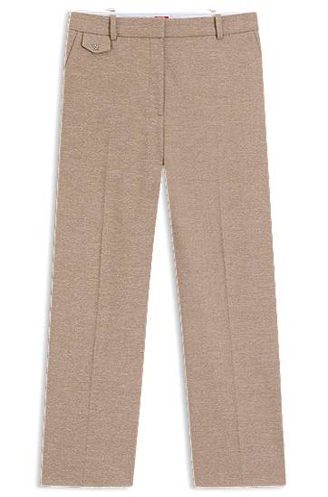 Nohavice BOSS Relaxed Fit Stretch Trousers Béžová | 50542692, 0