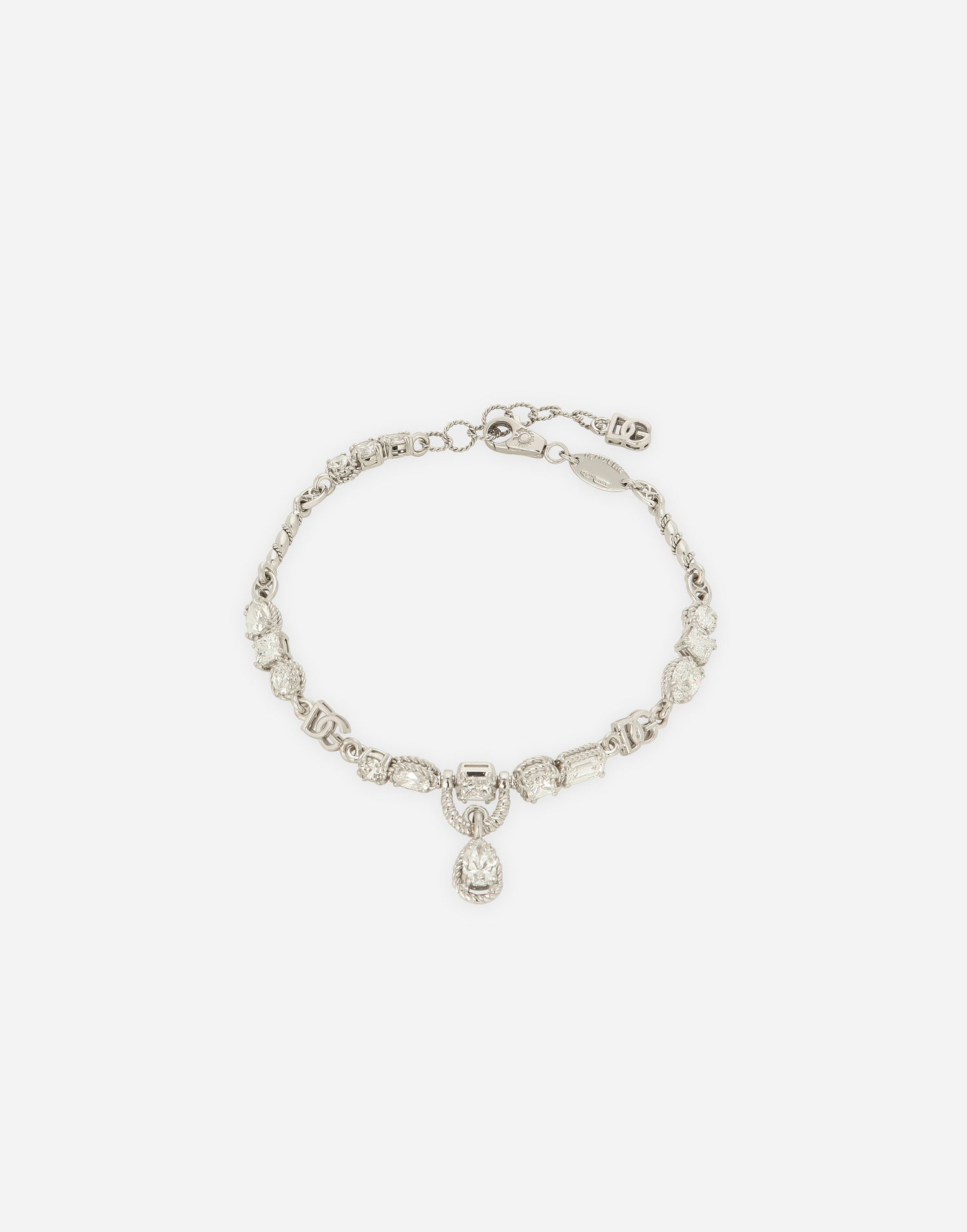 Náramok Dolce & Gabbana 18K White Gold Easy Diamond Bracelet Metalická | WBQD1GWDIA180001, 0