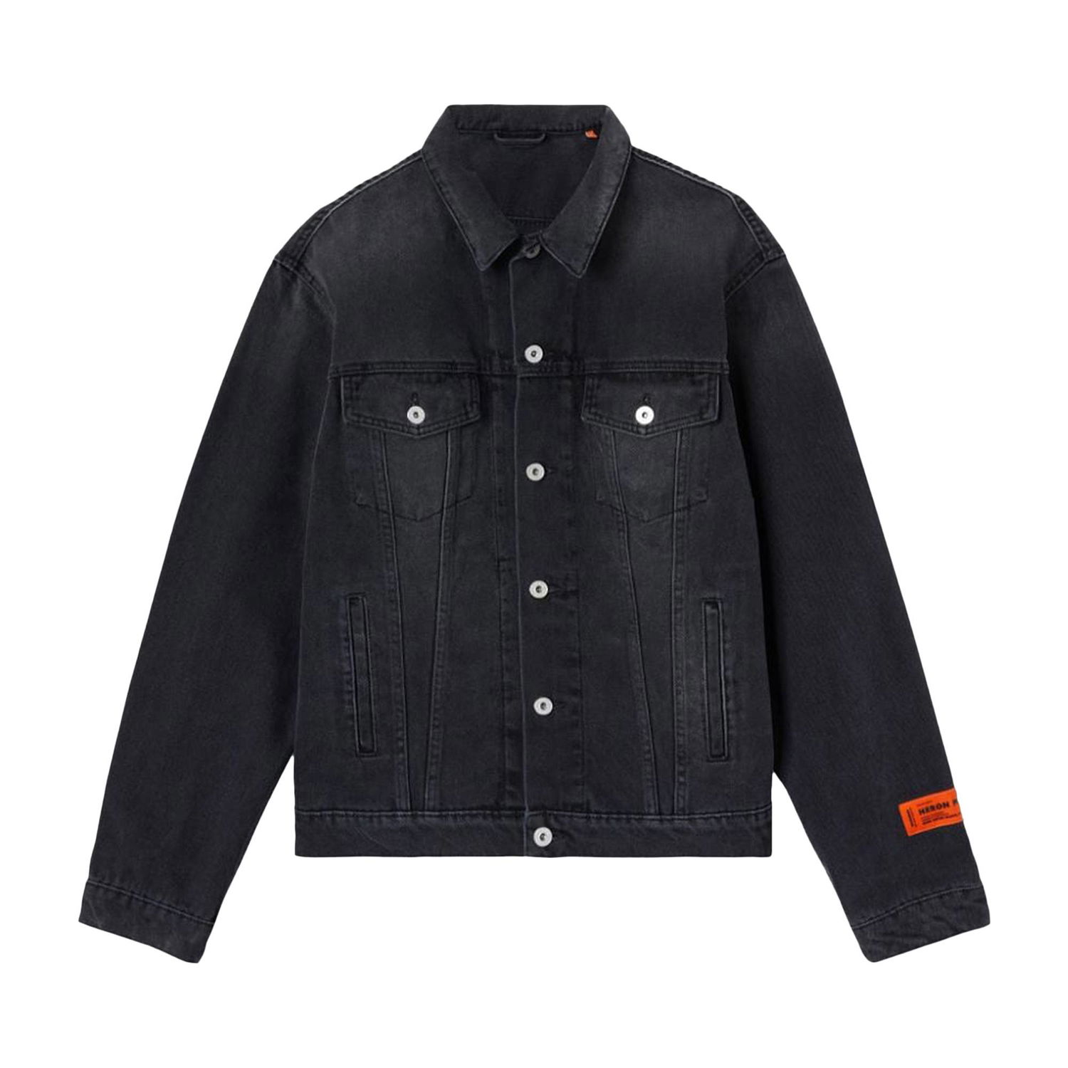 Bunda HERON PRESTON Regular Denim Jacket Čierna | HMYE012F22DEN0011000, 1