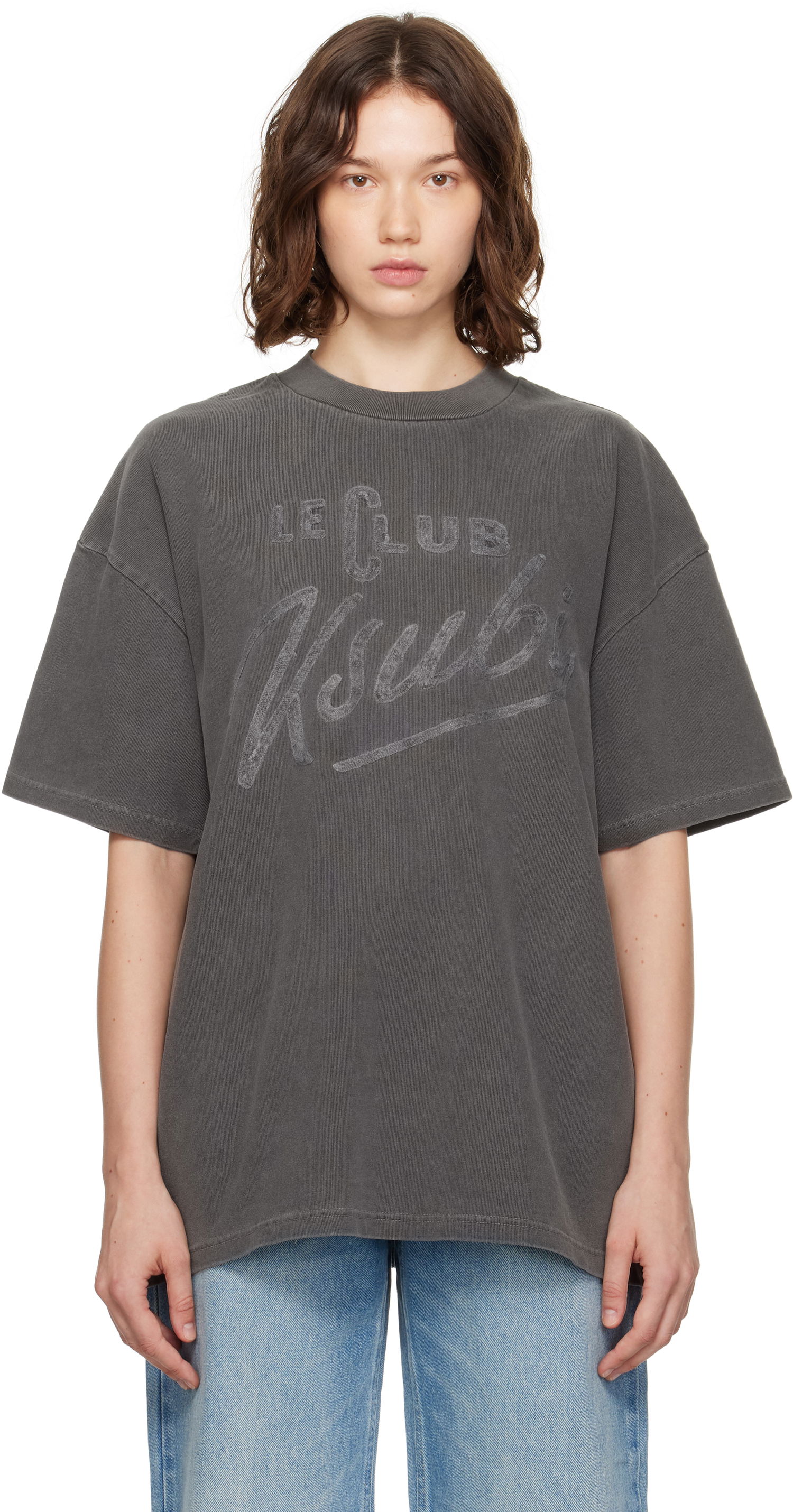 Tričko Ksubi Ksubi 'Le Club' Boyfriend T-Shirt Šedá | WPF25TE005, 0