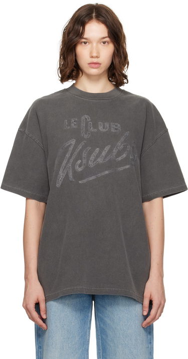 Tričko Ksubi Ksubi 'Le Club' Boyfriend T-Shirt Šedá | WPF25TE005, 0