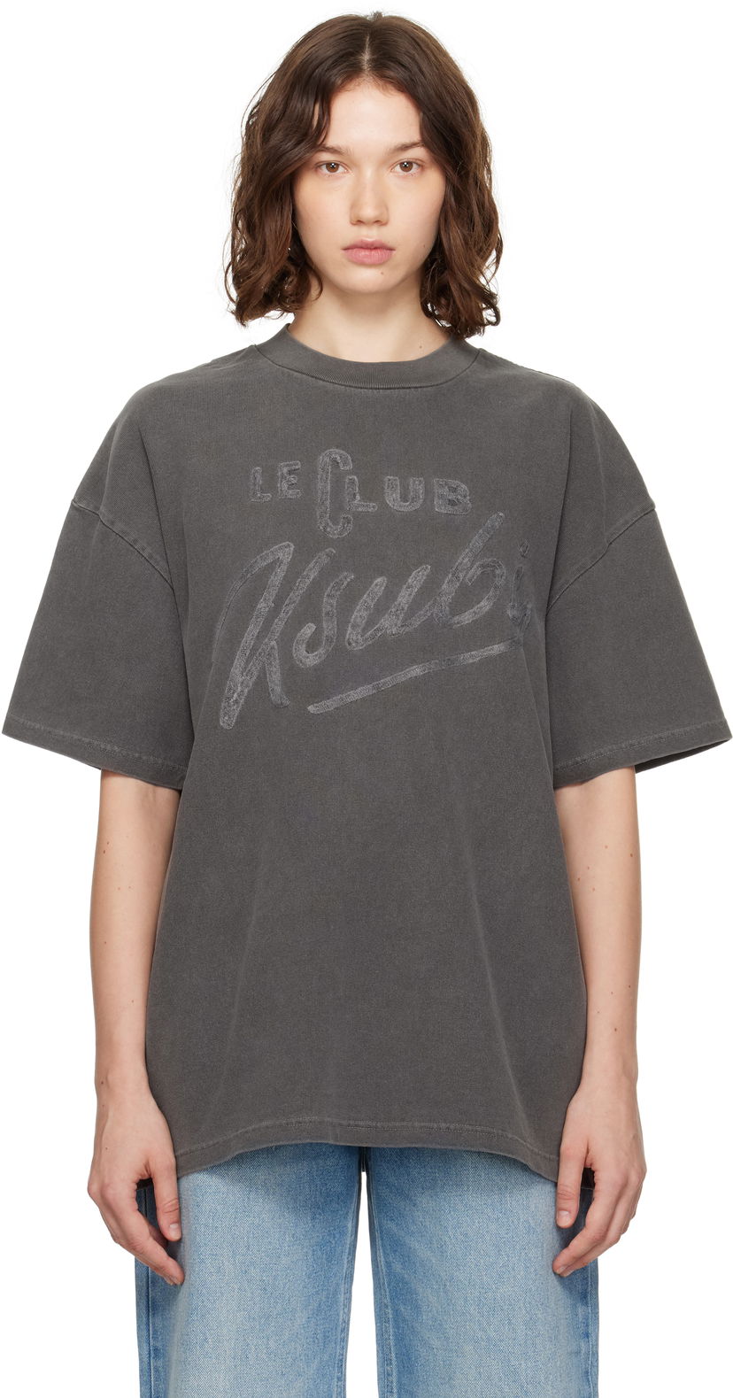 Tričko Ksubi Ksubi 'Le Club' Boyfriend T-Shirt Šedá | WPF25TE005