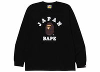 BAPE Japan College City L/S Tee Black
