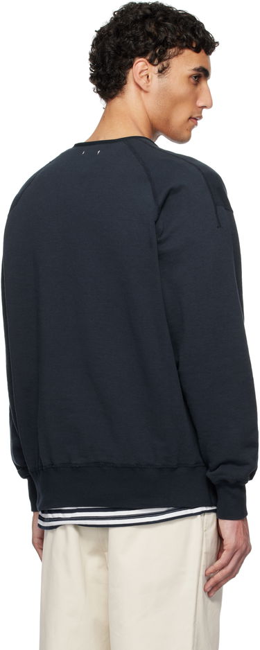 Sveter NANAMICA nanamica Half Zip Reversible Sweatshirt Navy | S25SH096U, 2