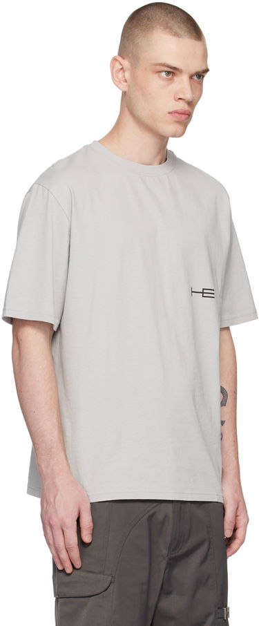 Tričko HELIOT EMIL Printed T-Shirt Šedá | HE_M_09_003_C01_GY04, 1