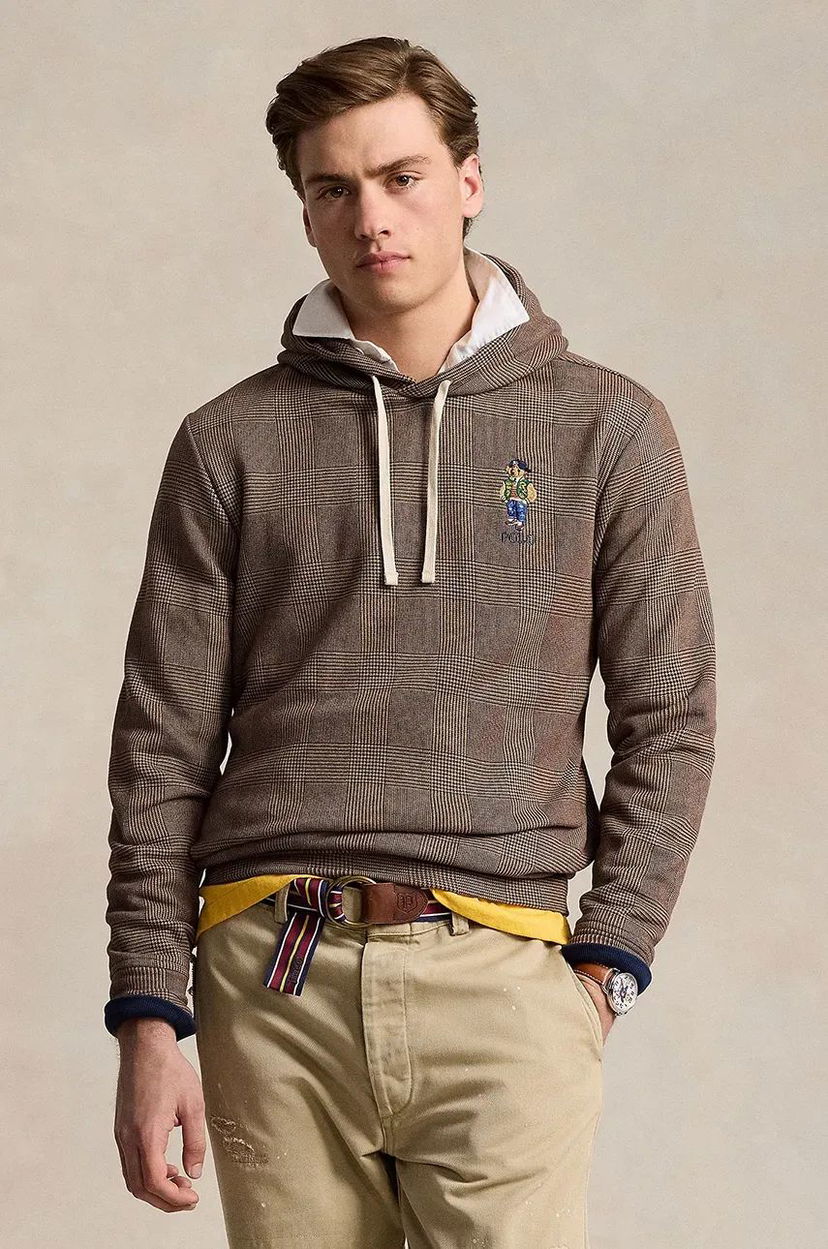 Mikina Polo by Ralph Lauren Sweatshirt With Hoodie Šedá | 710951639