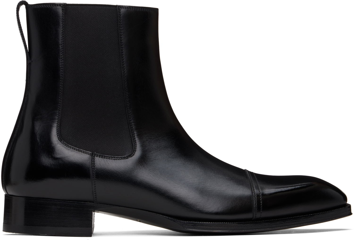 Tenisky a topánky Tom Ford Leather Edgar Chelsea Boots Čierna | J1031-LCL021N, 0