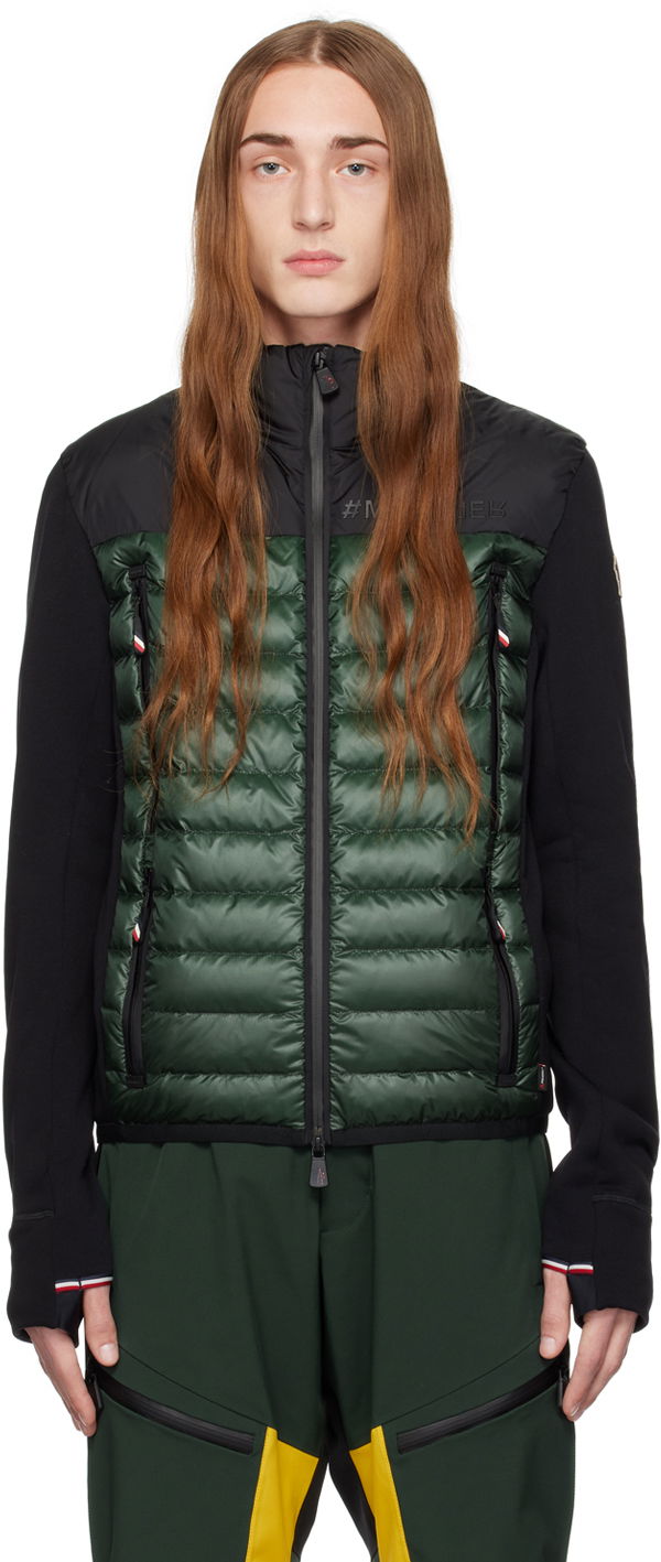 Prešívaná bunda Moncler Grenoble Paneled Down Jacket Zelené | I20978G00037899IG, 0
