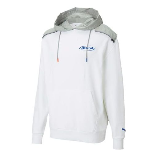 Mikina Puma Attempt Hoodie Biela | 598263-02