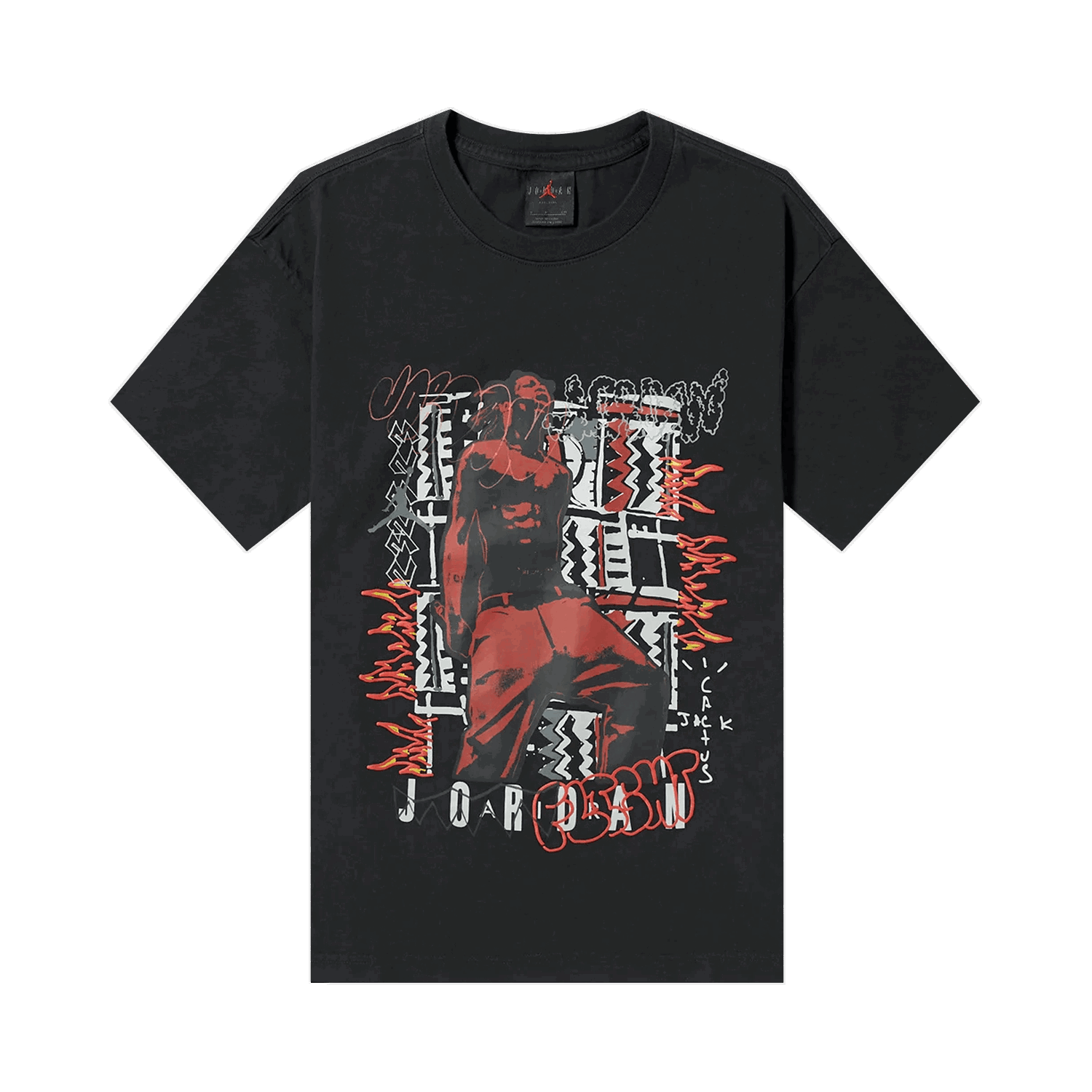 Tričko Cactus Jack by Travis Scott Air Jordan x T-Shirt Čierna | CK4030 010, 0
