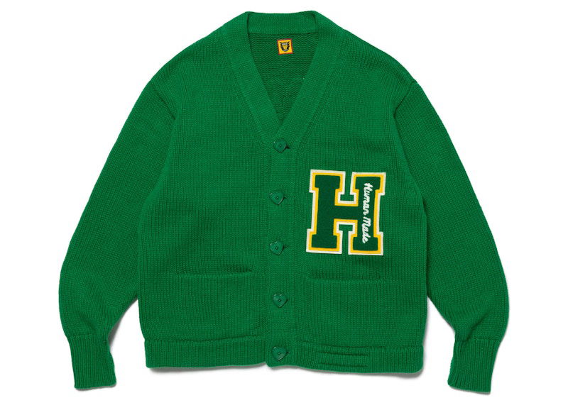 Sveter Human Made Knit Cardigan Zelené | HM25CS003