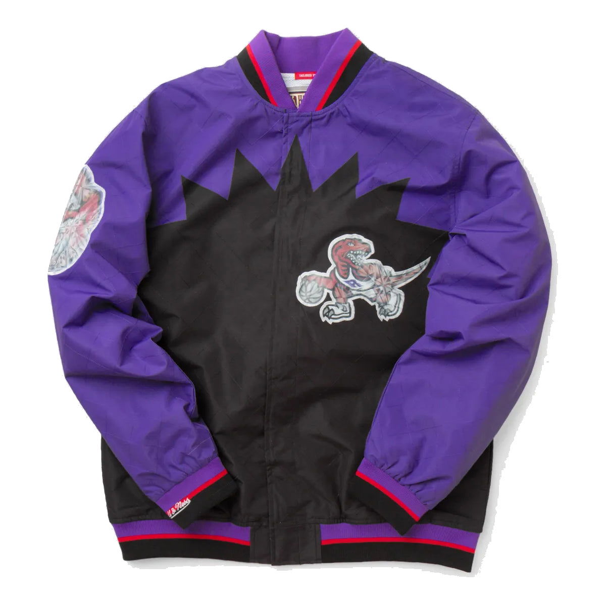 Bomber bunda Mitchell & Ness Mitchell & Ness Raptors Anniversary Warm Up Jacket Fialová | OJBF1201-TRAYYPPPBLCK, 0