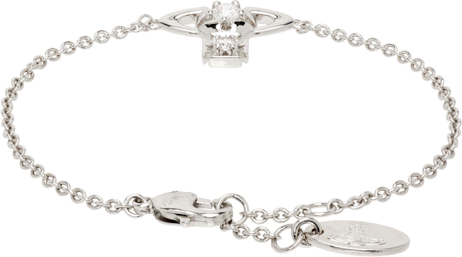 Náramok Vivienne Westwood Vivienne Westwood Lee Orb Crystal-Embellished Chain Bracelet Metalická | 6102024T-02P102-, 1