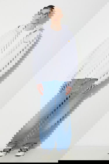 Mikina Carhartt WIP Hooded American Script Jacket Šedá | I033063.482XX, 1