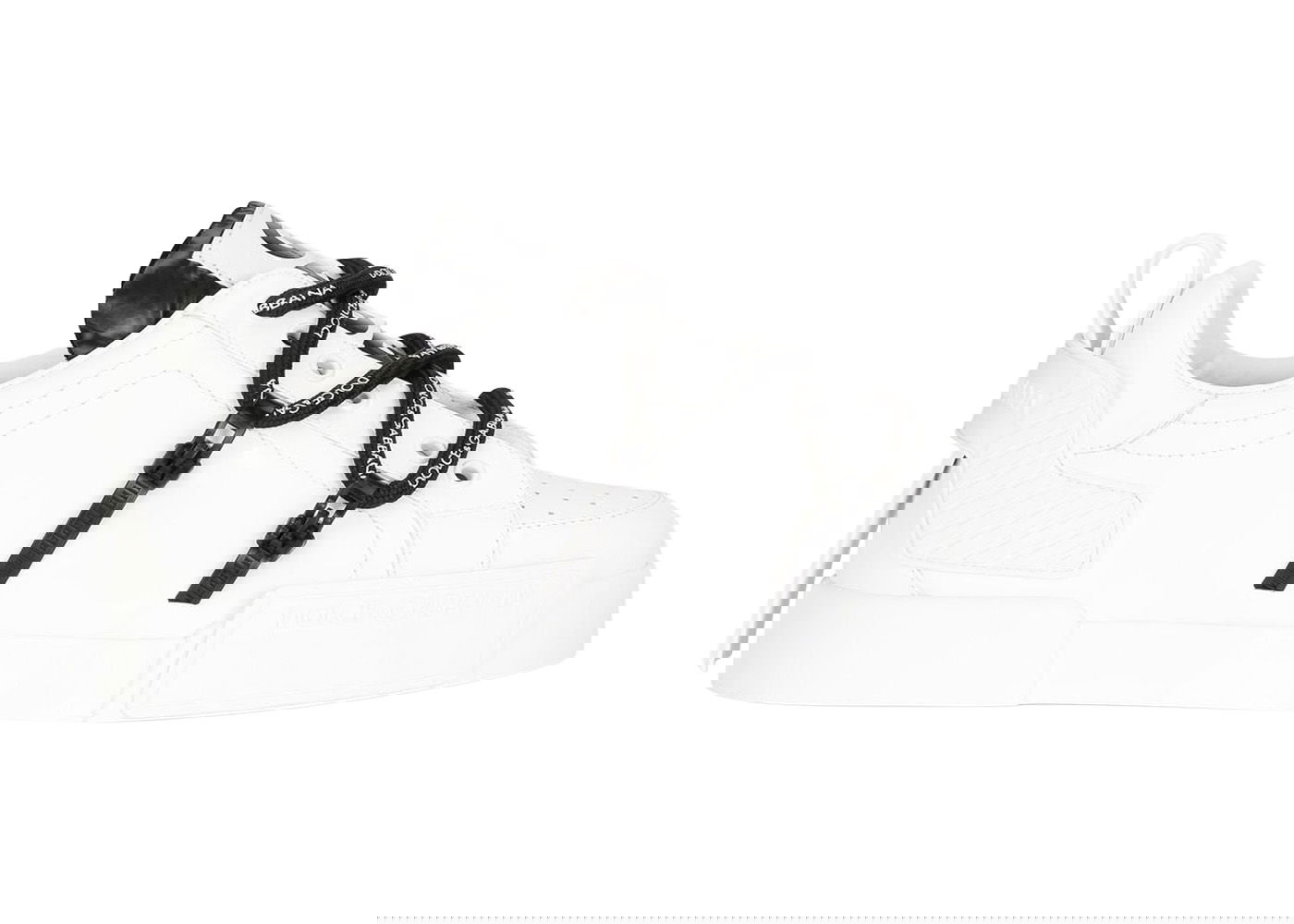 Tenisky a topánky Dolce & Gabbana Portofino Strapped White Black Biela | CS1783AJ986_89697, 0