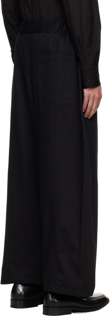 Nohavice sage NATION SAGE NATION Box Pleat Trousers Čierna | S011 BOX PLEAT TROUSER COTTON, 2