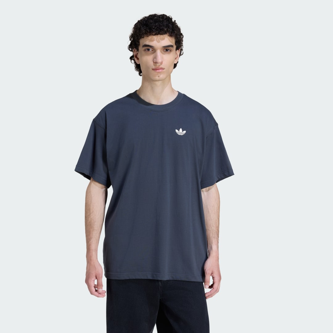 Tričko adidas Performance REVTEXT Graphic T-Shirt Modrá | KS8484, 0