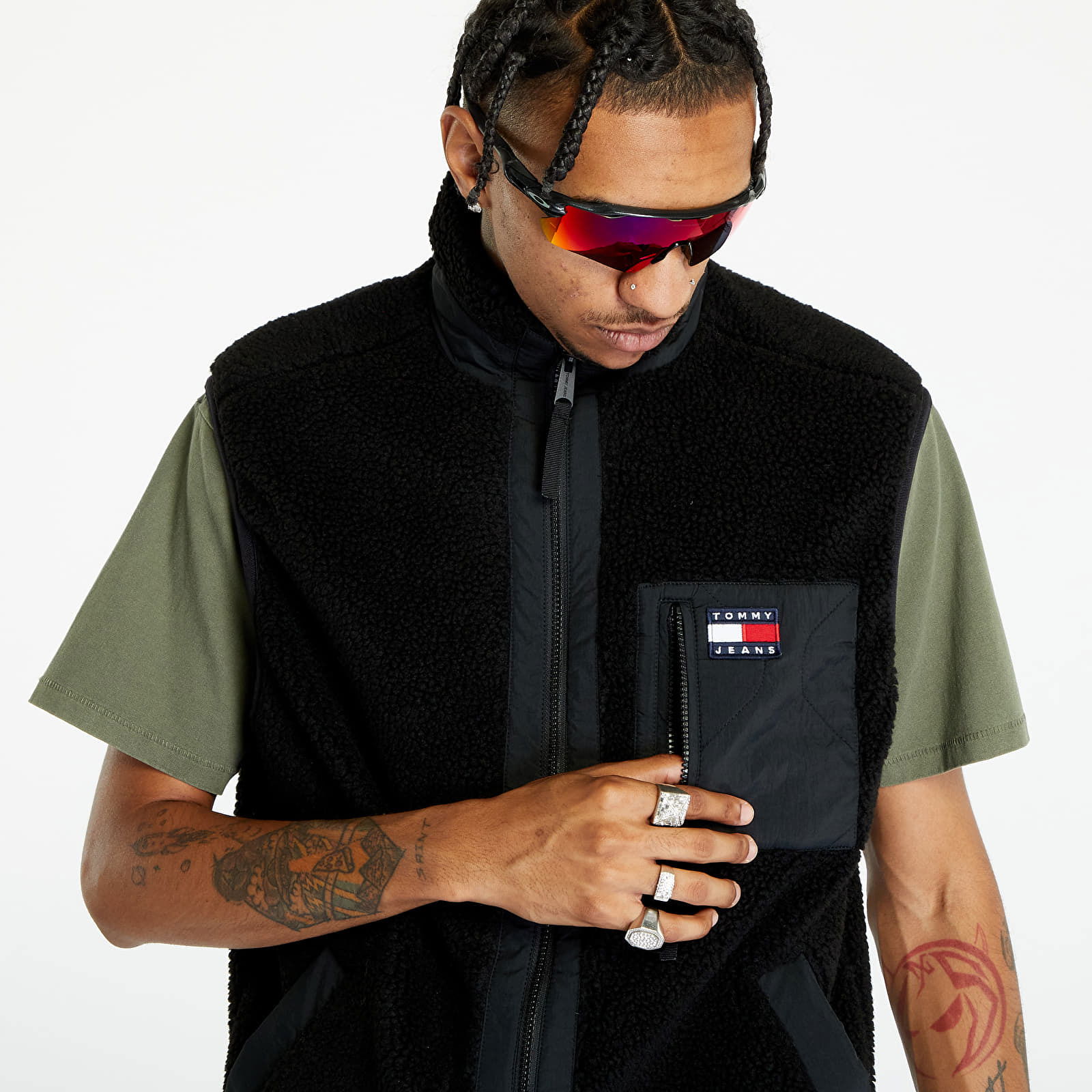 Mix Media Sherpa Vest