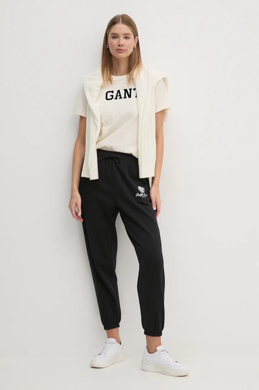 Tepláky Polo by Ralph Lauren Black Sweatpants with Logo Čierna | 211959889, 1