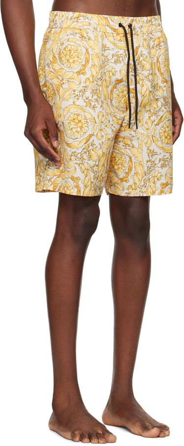 Plavky Versace Barocco Swim Shorts Biela | ABU05021_1A11356, 1