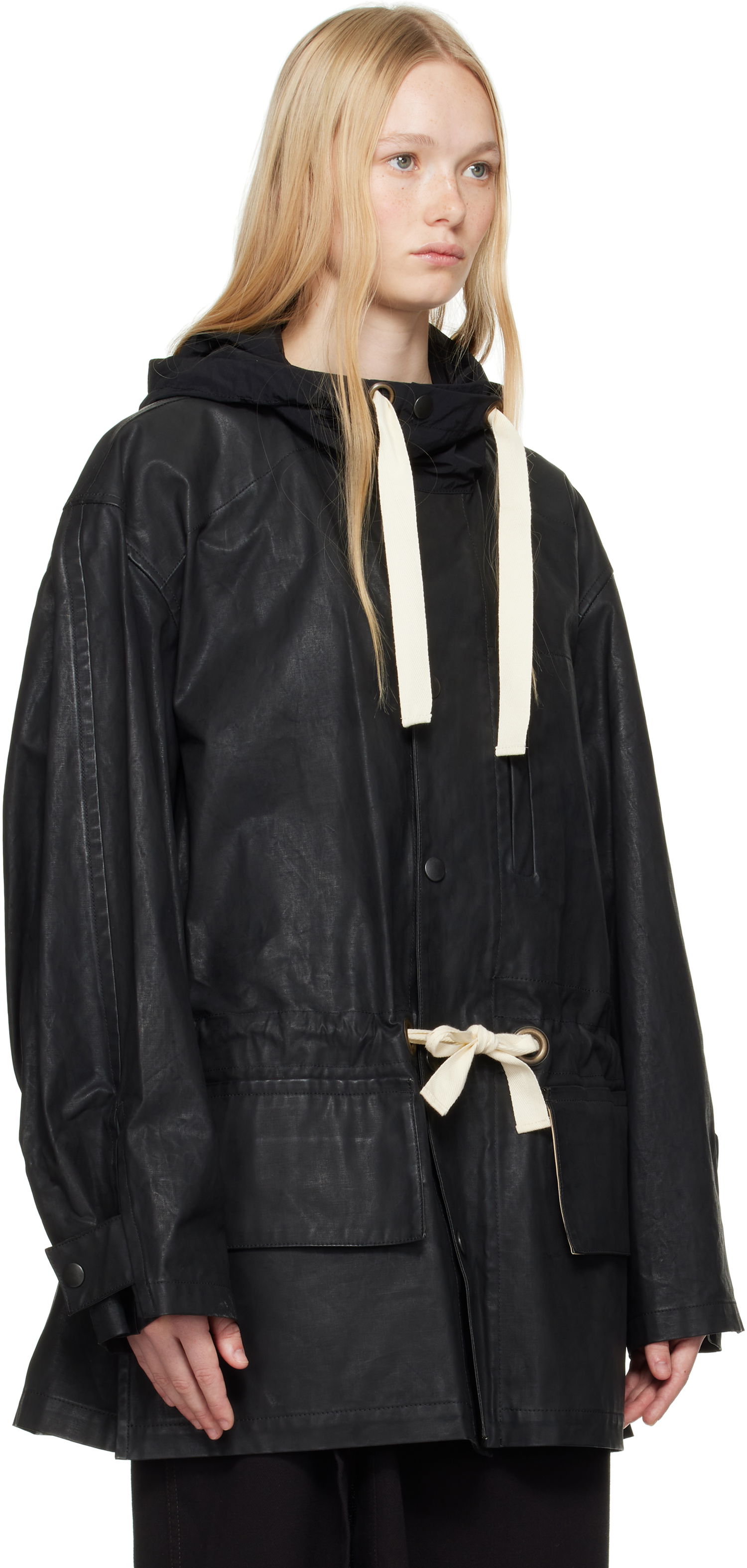 Parka LEMAIRE Lemaire Hooded Parka Jacket Čierna | OW1125 LF1366, 1