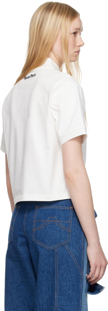 Polo tričko KENZO Kenzo Paris VERDY Edition Embroidered Cropped Polo Biela | FF52TS1704SB, 2