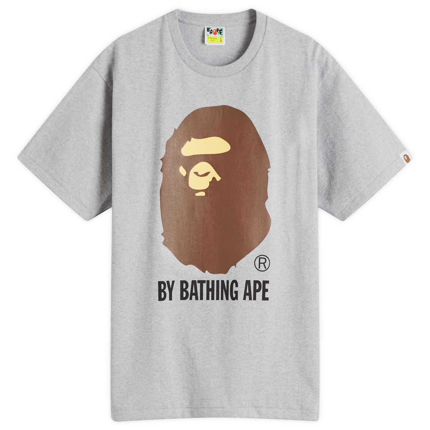 Tričko BAPE A Bathing Ape Men's By T-Shirt in Grey, Size Large | END. Clothing Šedá | 001TEK301002M-GRY, 0