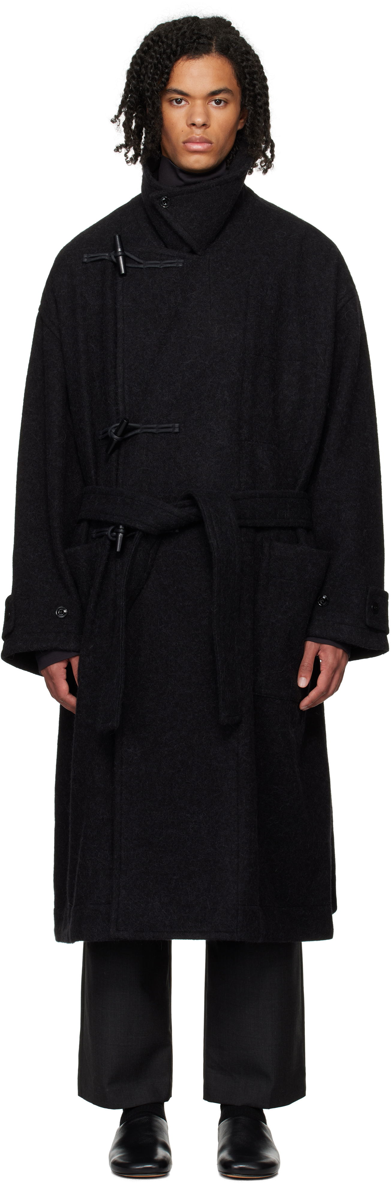 Kabáty LEMAIRE Duffle Overcoat Čierna | CO1073 LF504, 0