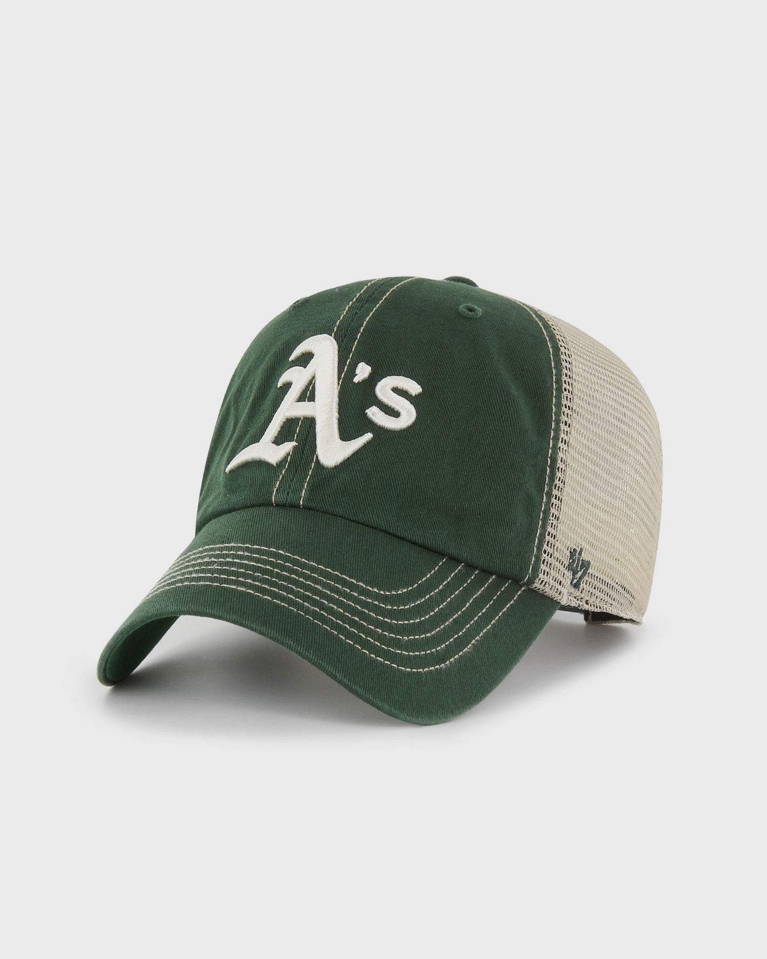 Šiltovka '47 Brand MLB Oakland Athletics Trawler CLEAN UP Trucker Cap Zelené | B-TRWLR18GWP-DGD, 0