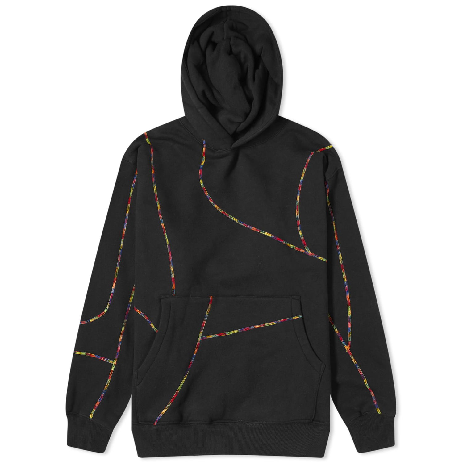 Mikina Pleasures Vein Hoodie Čierna | P23W032-BLK, 0