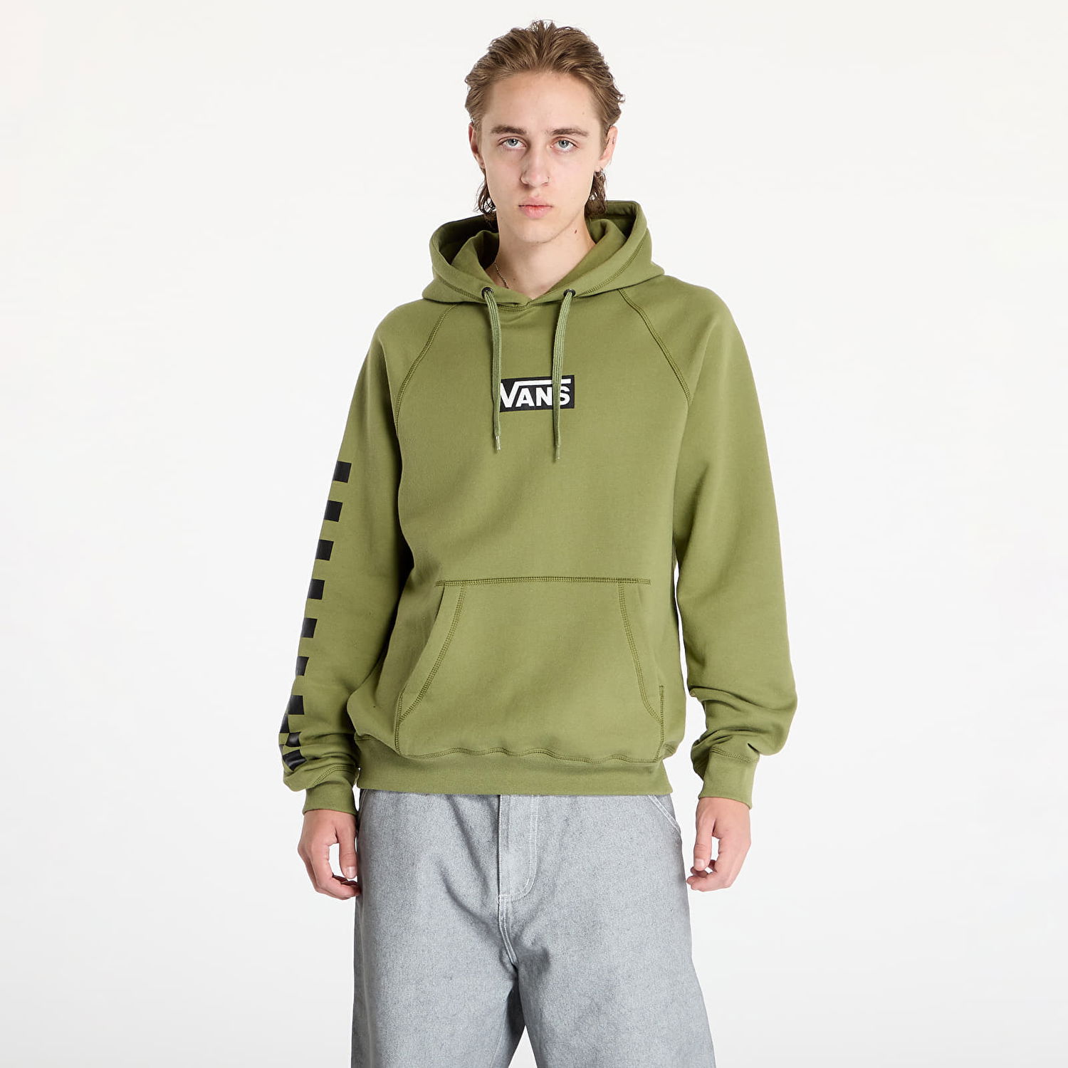 Mikina Vans Sweatshirt Boxed Pullover Loden Green XL Zelené | VN000HP1ZBF1, 0