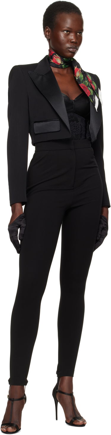 Bomber bunda Dolce & Gabbana Dolce&Gabbana Spencer Tuxedo Wool Blazer Čierna | F296YT FU21E, 3