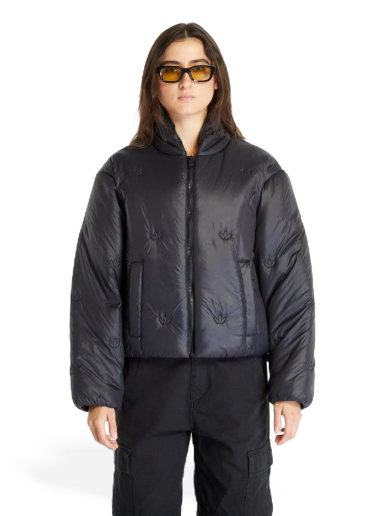 Prešívaná bunda adidas Originals Monogram Puffer Jacket Čierna | IJ0938