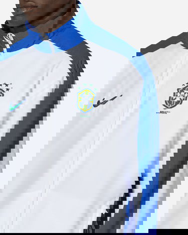 Bunda Nike Brazil 1998 Reissue Replica Football Track Jacket White / Lyon Blue Biela | FZ6681-100, 5