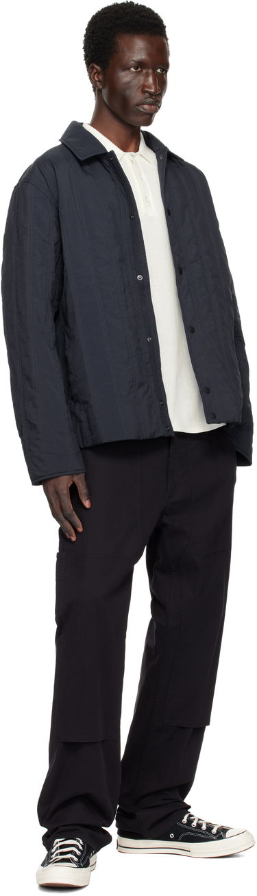 Bunda rag & bone Maxwell Quilted Button-Up Jacket Čierna | MBW24H2007XWML, 3