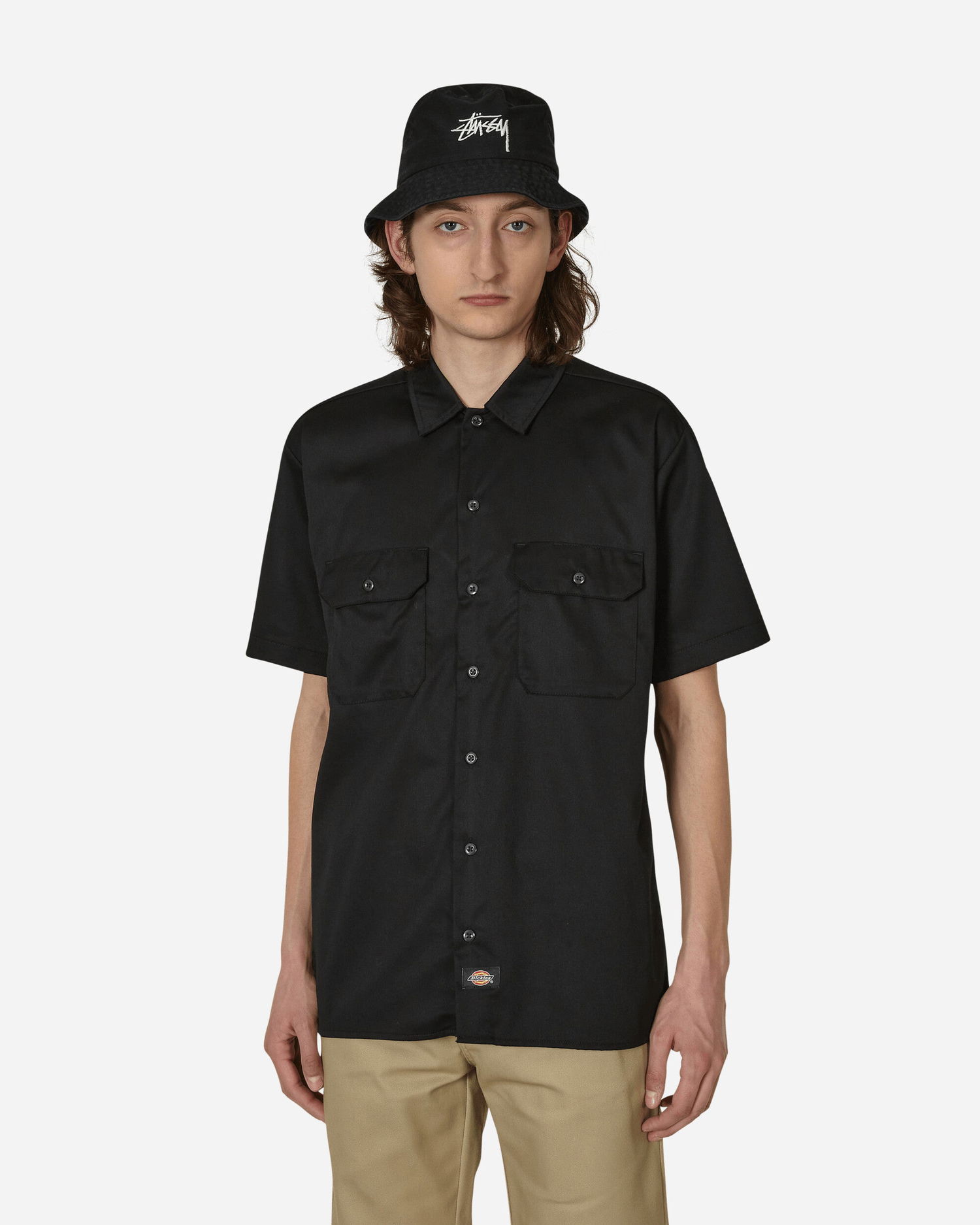 Košeľa Dickies Work Shirt Čierna | DK0A4XK7 BLK1, 0