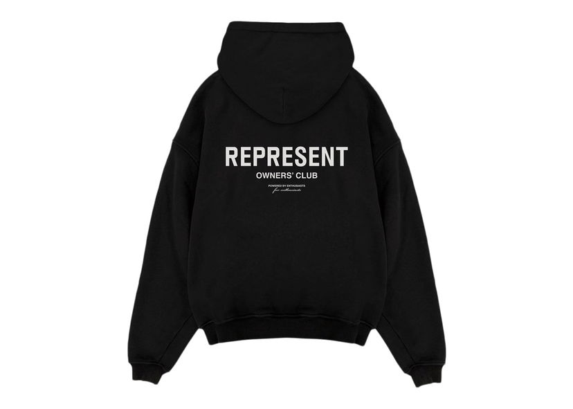 Mikina Represent Clo Represent Owner's Club Hoodie Black Čierna | M04153-01