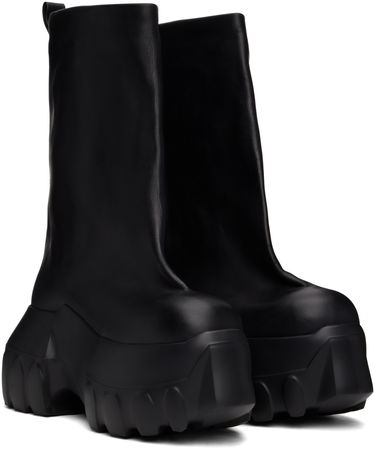 Oblečenie Rick Owens Rick Owens Hollywood Flared Mega Tractor Boots Čierna | RU01E5864 LOO, 3