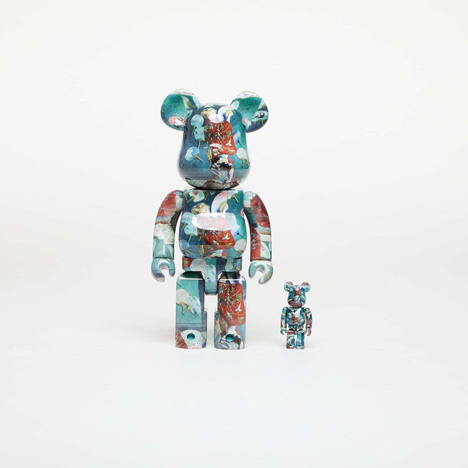 Zberateľské Medicom Toy Boston Museum Claude Monet "La Japonaise" 100% & 400% Be@rbrick figure set Tyrkysová | 4530956609485, 0